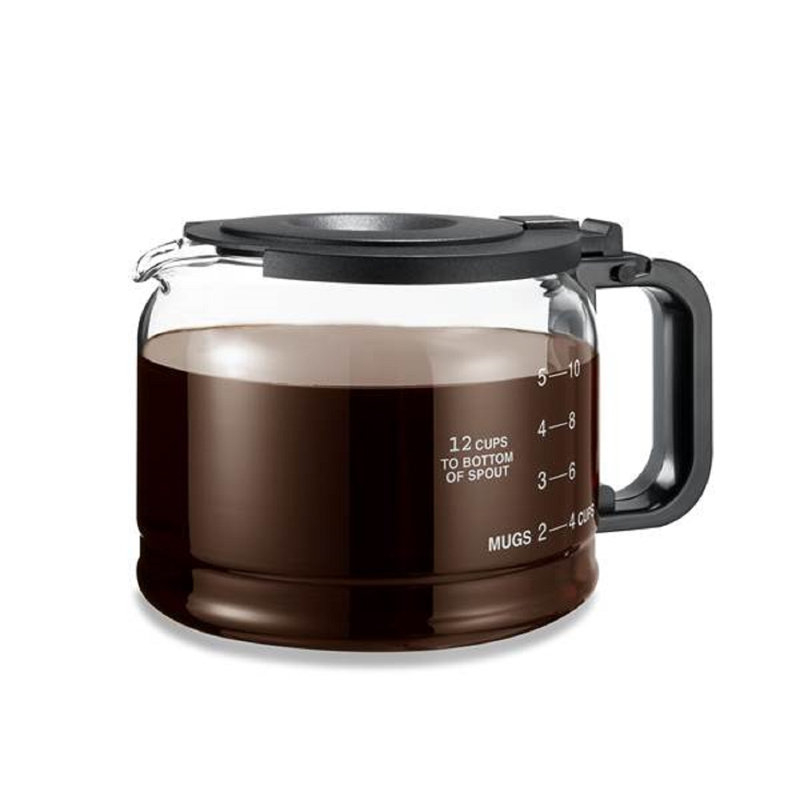 Carafe à Café 1.6L En Acrylique Transparent - Fond Inox Pour Induction - Remplacement Machine à Café